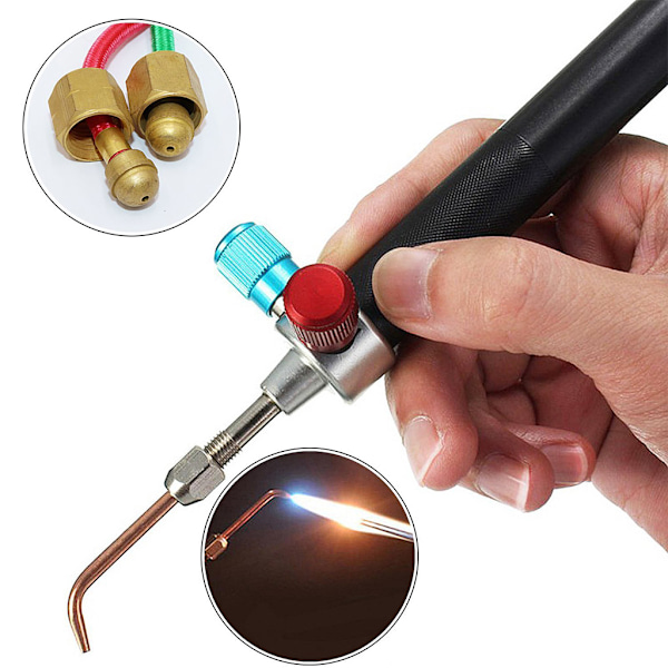 1 Set The Little Torch Bärbar Acetylen Syre Lödbrännare Mini Gas Svetsbrännare Smyckestillverkning Utrustning Verktyg