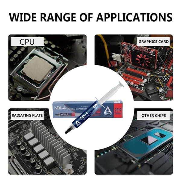 Kølepasta 20g MX4 Kølepasta Processor Til PC CPU GPU Printer Køling Og Varmeafledning Applikationer MX-4