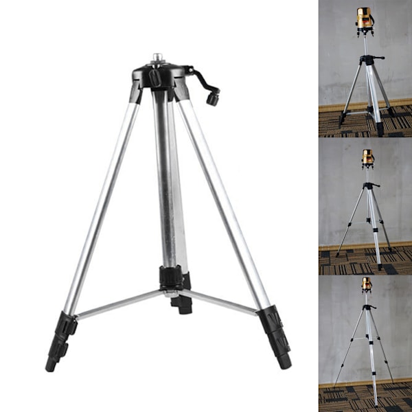 150cm Stativ i Kolfiber och Aluminium med 5/8 Adapter för Lasernivå, Justerbar
