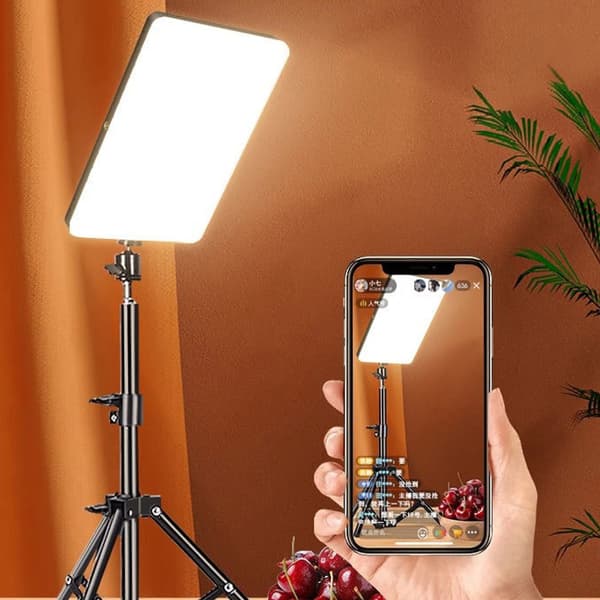 LED-valokuvausvideovalopaneeli valaistus valokuvausstudiolamppu jalustalla B