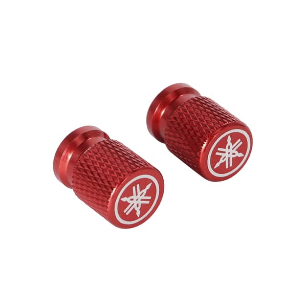 Dækventilhætte med laserindgraveret logo til NMAX155 scooterehjul Red