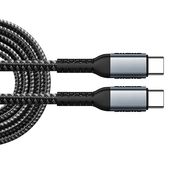 Rask ladekabel 100W USB C til USB C datakabel 480Mbps dataoverføring 2m