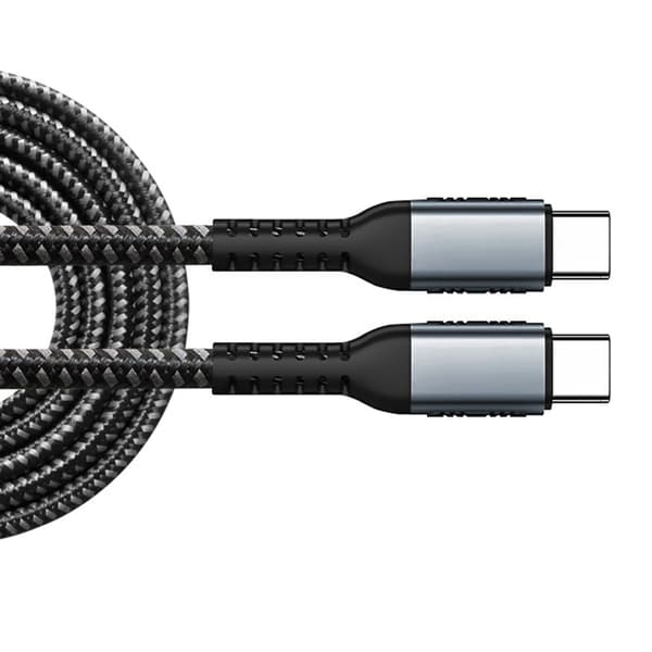 Snabbladdningskabel 100W USB C till USB C Datakabel 480Mbps Dataöverföring 2m