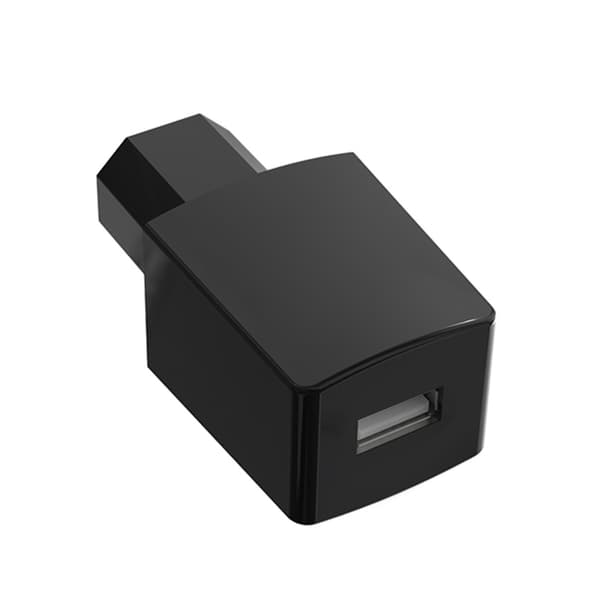 Høyeffektiv 5V USB-ladeadapter USB-ladeenhet for 36V 72V sykkel Black - Single USB