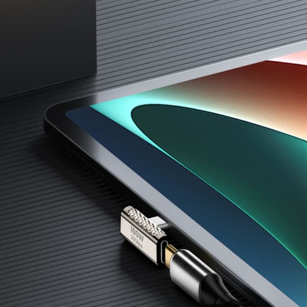 20 Gbps 100 W Type-C opladningsadapter USB-C adapter hun-konverterstik null - Side bend
