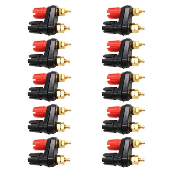 1PC Bananstik Jack Socket Par Terminal Binding Post Højttaler DIY Stik 10 packs