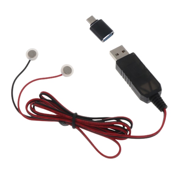 3.7V Laddningsbart Litiumbatteri USB Magnetisk Laddningskabel med Typ-C Adapter