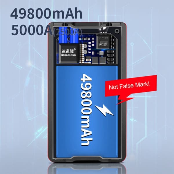 Luftkompressor Jump Starter Power Bank Bilbatteri Booster Lader 12V Start null - Simple Toolbox Set