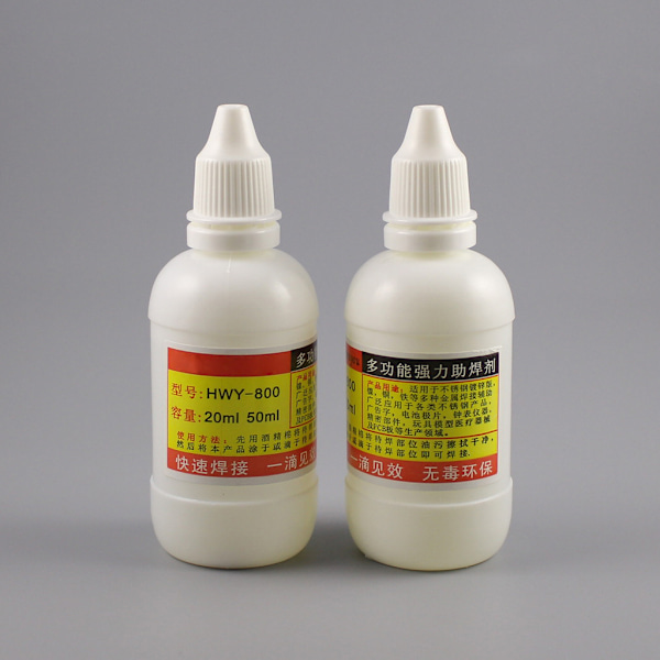 20 ml Kraftfullt Rosin Lödmedel, Flödesmedel utan rengöring, Rostfritt Stål, Vit Plåt, Järn, 18650 Batteri Svetsning, Vattenvätska