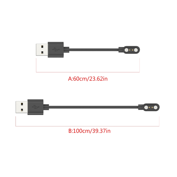 USB-laddare för klockor Smartklockor Laddningskabel Adaptrar för COLMI P71 100cm