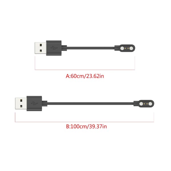 USB-ladekabeladaptere for smartklokker for COLMI P71 100cm