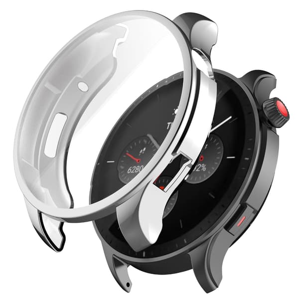 Hårt Stötfångarram för GTR4 Skyddskåpa för Smartwatch Silver