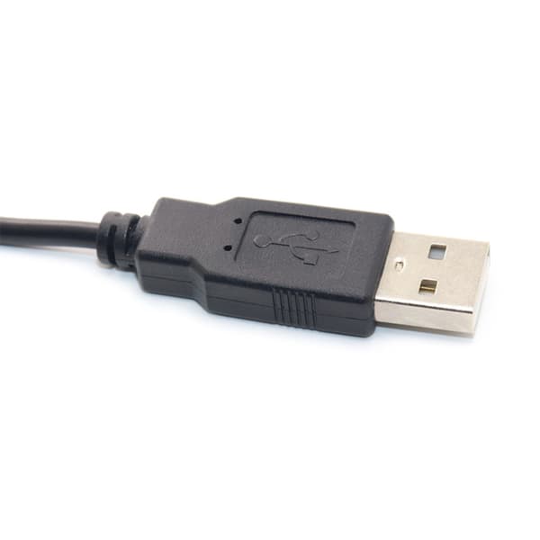 Højtransmissions USB til PH1.5 forlængerkabel PH1.5 hun til USB 2.0 han til 4-bens datakabel sort 30cm/12tommer