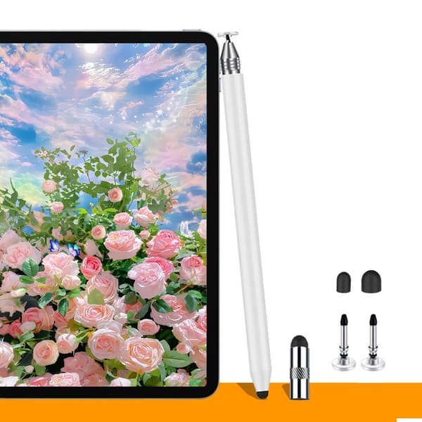 To-hoved Touch Pen Blød Gummispids Universel Kompatibilitet til Tablets Smartpho Blue
