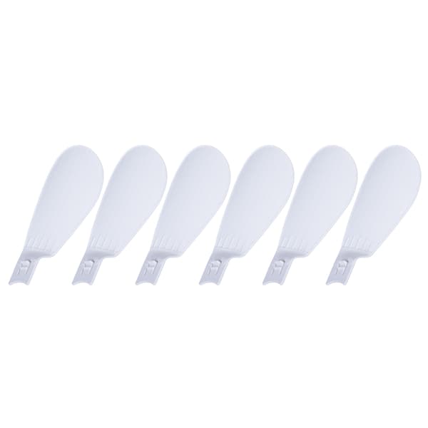 6 stk. ventilatorvinger til udskiftning til E27 loftventilator, bordventilator, elektrisk ventilator, LED-lys White