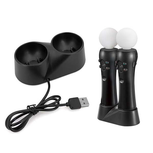 2-i-1 laddningsdocka för VR Move Gaming Controller Charge