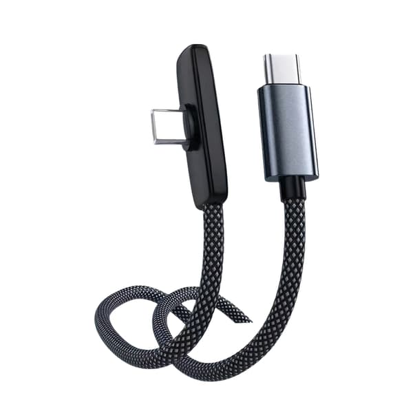 60WPD hurtigladende USB C-kabel med ergonomisk L-form for de fleste Type C-enheter 2m