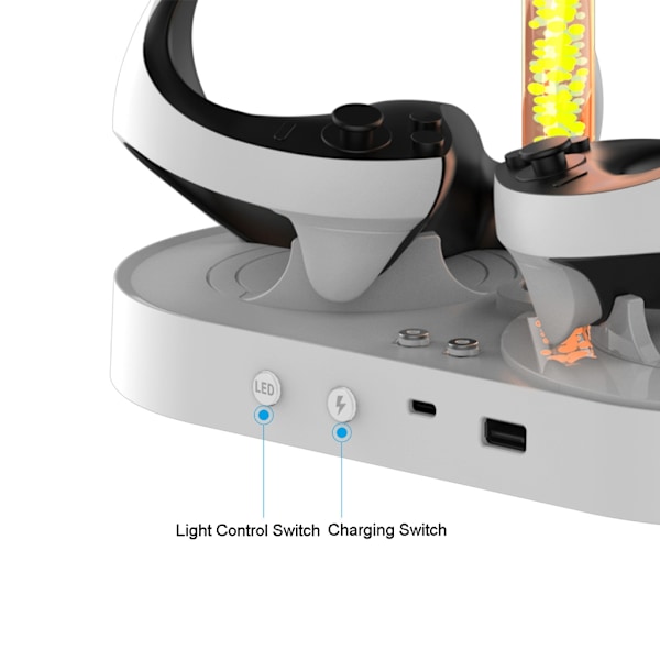 Förbättrad VR-kontroll Magnetic Laddningsdockningsställ Headsetförvaring för PSVR2 Headset Laddningsställ