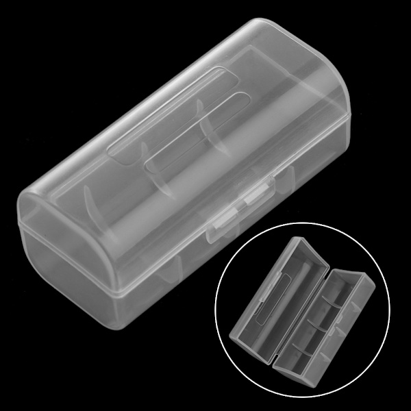 Transparent Plastlåda för Batteriförvaring för 1X 26650 B