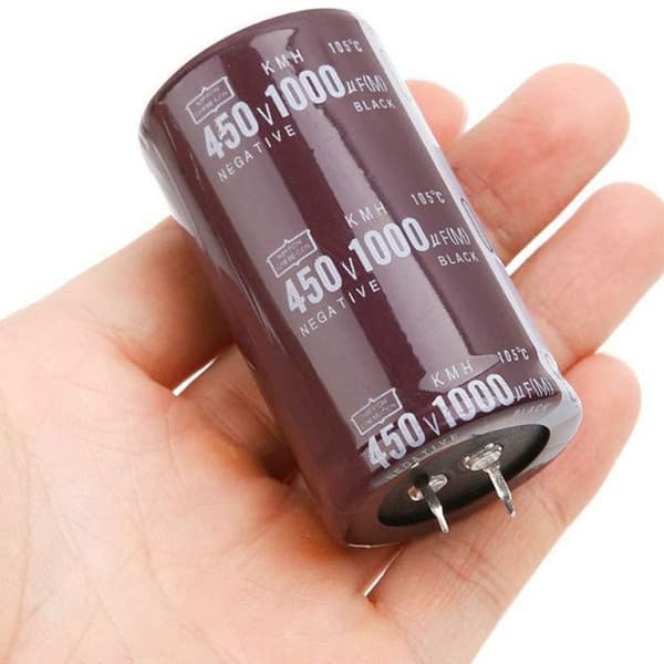 Højfrekvent 450V 1000uF Elektrolytkondensator Volumen 35x50mm til Mikroprocessorstyring, Strømkonvertering og Mere
