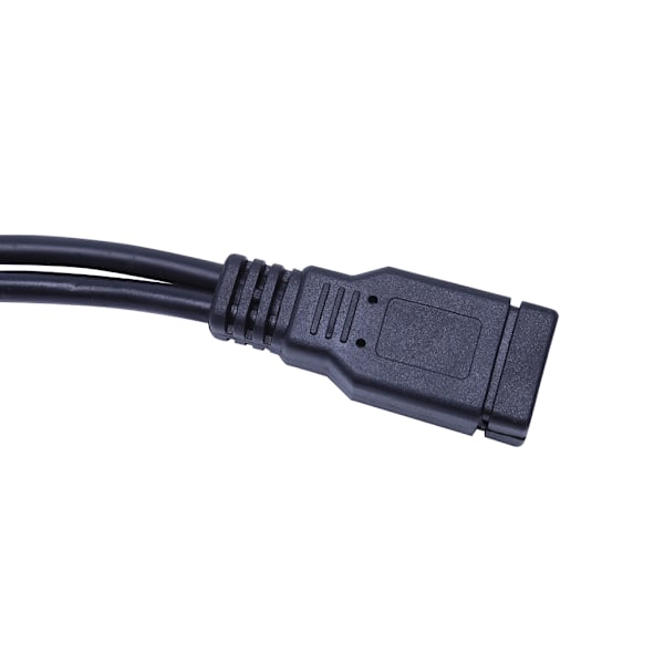 USB 2 Port Splitter Kabel, USB Typ A Splitter 1 Hona till 2 Hane USB 2.0 Y Adapter Strömkabel Förlängningshubb 37cm