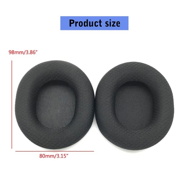 Utskiftbare øreputetrekk Vaskbare nettingstoffputer for Arctis 1 3 5 7 9X Headset Lydisolering Mesh fabric