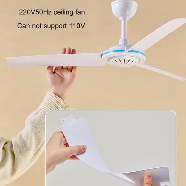 220V 12W Loftventilator 27,5 tommer Kølende Elektrisk Ventilator med Afbrydere til Rum White