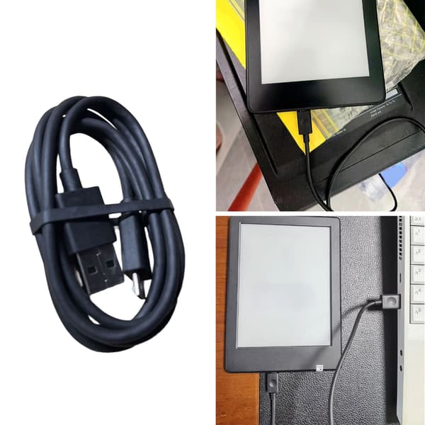 1 metrin USB - MicroUSB -kaapeli Paperwhite2/3/3 e-lukulaitteille