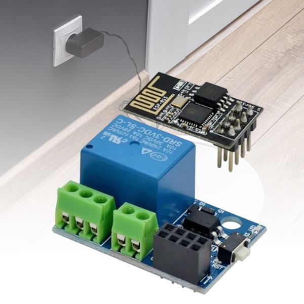 ESP8266 Basert ESP01S Relémodul med Android-appstøtte for IoT-hjemmeautomatiseringssystemer Mobil enhetsintegrasjon null - ESP 01S