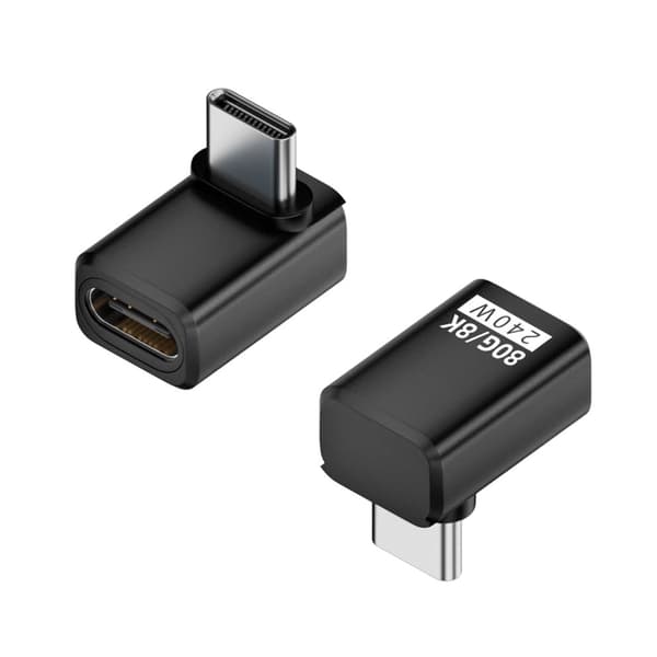 USB Typ C Adapter 240W 80Gbps 8K@60Hz för Thunderbolt4/5 Enheter för Effektiv Dataöverföring Grey - Double female