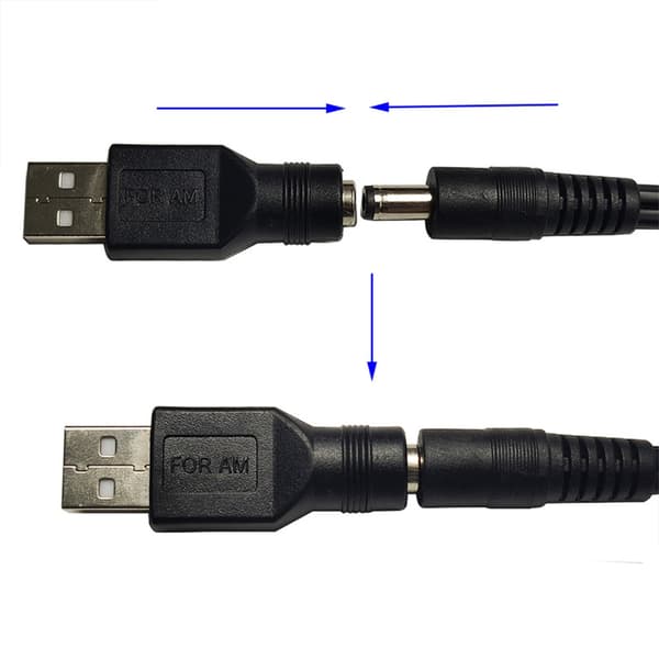 Bærbar USB Han til DC Hun Adapter USB DC 5V Stik Oplader Jack null - 3.5x1.35mm