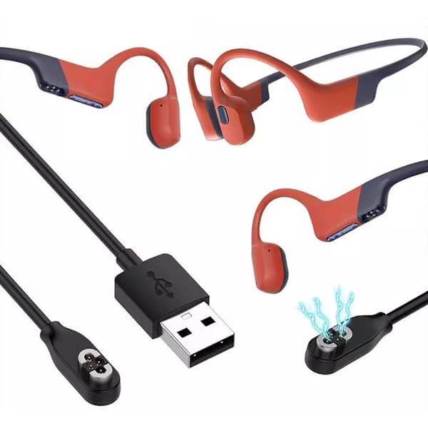 USB-ladekabel til S710/S800/S830/S810 øretelefoner, erstatning 4 stitches