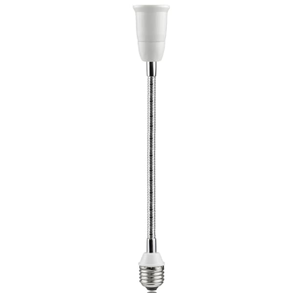 E27 til E27 forlænger lyslampeadapterkonverter fleksibel LED-lyssokkel 50cm