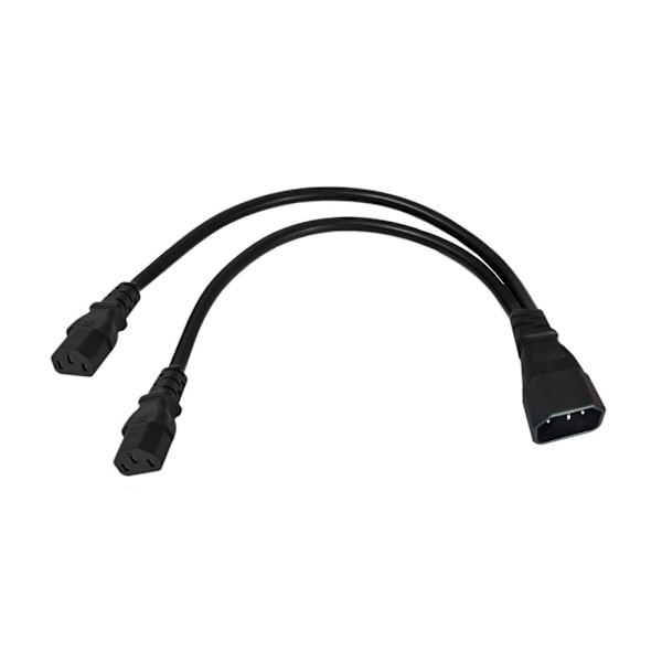 IEC 320 C14 Han till 2x C13 Hon Splitter Kabel 50cm Tungt Utförande