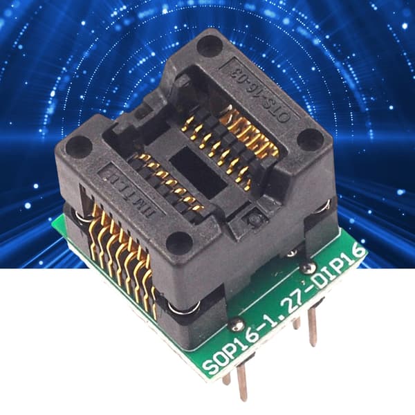 Brugervenlig Sop16 til Dip16 Ic Socket Adapter med Hurtig Indsættelsesmekanisme