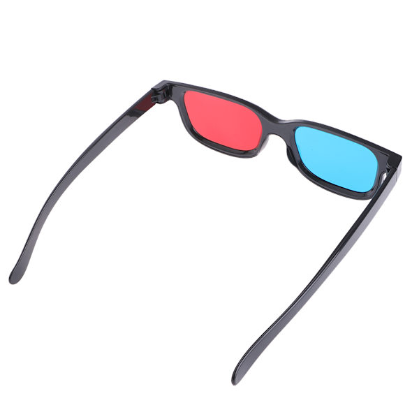 Röda Blå Cyan Anaglyf 3D-glasögon Filmglasögon med Polariserande Linser Upplev 3D Visuell Effekt för Vuxna Barn