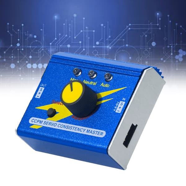 DC4.8-6V Servometer 3CH Digital ESC-tester til synkronisering og neutralpositionsjustering med indikatorlys