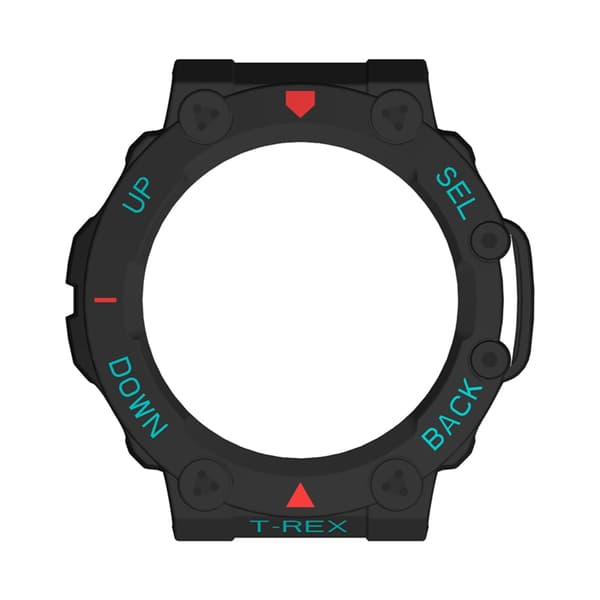 PC Skyddsfodral för T-rex 2 Smartwatch Skyddsram Stötfångare för T Rex 2 Black
