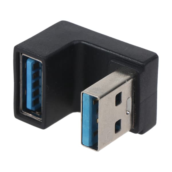 USB 3.0 Hane till Hona Adapter Kontakt USB 3.0 Header 180 Grader Upp Ner