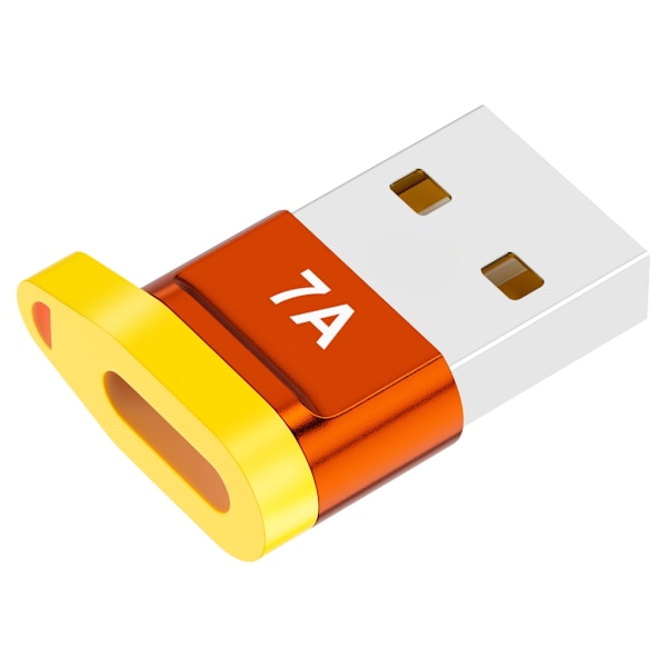 USB till USB C Adapter Höghastighetsladdningsomvandlare Dataöverföring för Telefoner Black