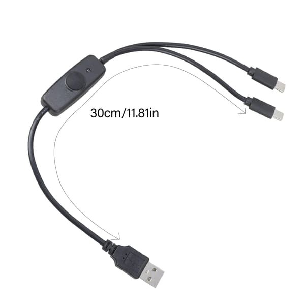 Multi Opladerkabel Multi USB Kabel USB Opladerkabel Universal 2 i 1 Multi Oplader Kabel Adapter med Kontakter