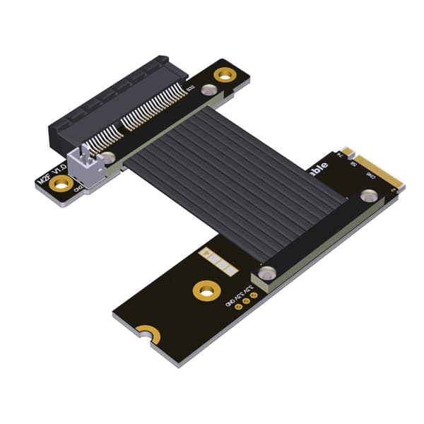 PCIe M.2 NVME-adapter förlängningskabel 64 Gbps snabb hastighet flexibel kabel 5cm - M42UF