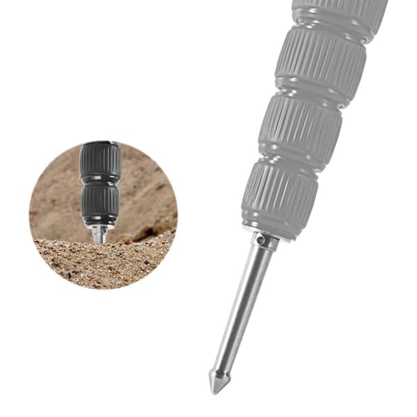 Stativfod i rustfrit stål jordspydbeslag metaladapter til stativ monopod null - LS055
