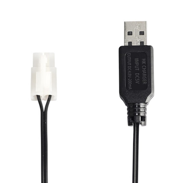 Intelligent 4.8V 200mA Snabbladdare för NiMh/NiCd Batteri Elektriska Leksaker Laddare Black