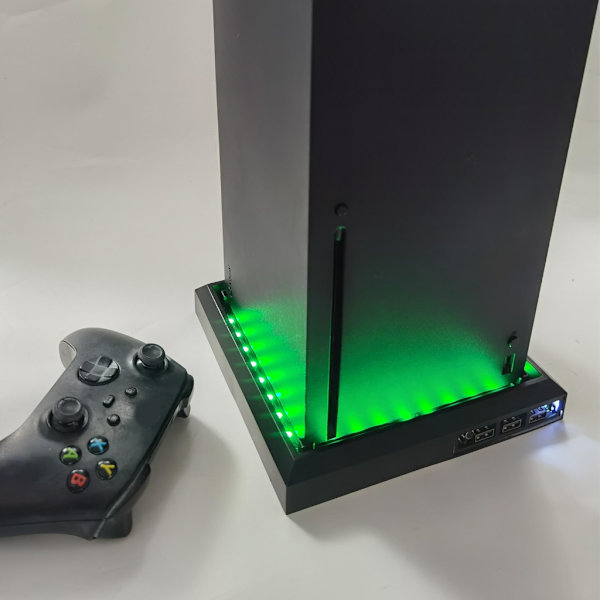 LED-ljusstativ för XboxSeries X/S RGB-ljusstativ med 3 USB portar