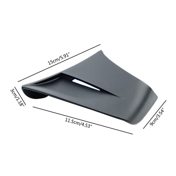 Spoiler Aerodynamisk Vinge Motorcykel Tilbehør Sidekåbe Winglets Vindvinge Glossy black