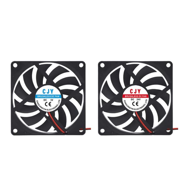 Stille PC-vifte Stille PC-vifte for datamaskin PC-kabinett GPU CPU-kjøleradiator null - 24V