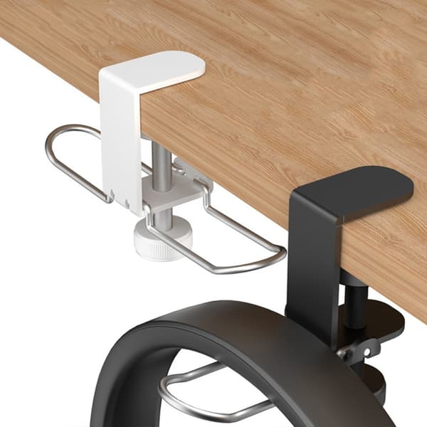 Dobbeltkrog Design Headsetholder til Kontorbord og Boligindretning Black - Single hook