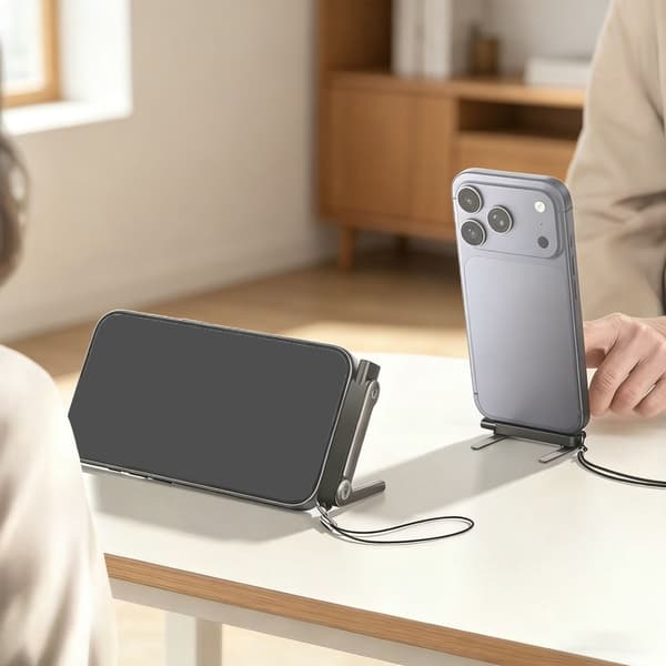 Multifunksjonell billadekabel med telefonstativ for reise og daglig bruk Black