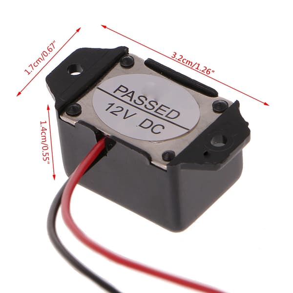 DC12V 85dB Computer Bundkort Kabinet Buzzer Stik Intern Højttaler